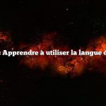 Question : Apprendre à utiliser la langue des signes